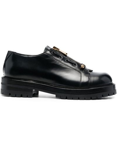 Versace Loafer mit Reißverschluss - Schwarz