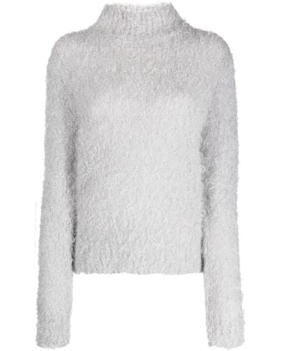 Filippa K Drop-shoulder Brushed Mohair Sweater - Grey