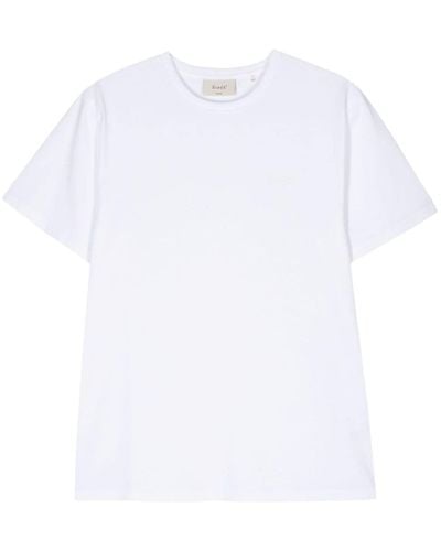 Forét Bass T-Shirt mit Logo-Stickerei - Weiß