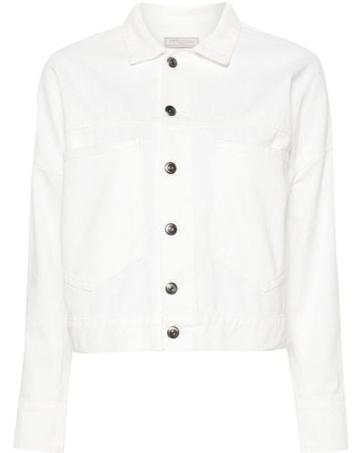 Antonelli Paneled Denim Jacket - White