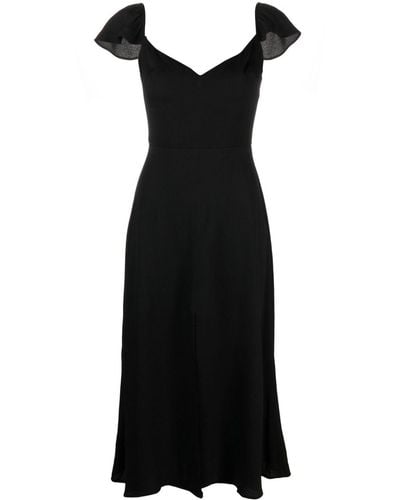 Reformation Bryson Midi Dress - Black