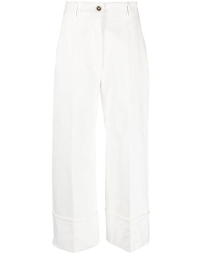 Patou Cropped Straight-leg Jeans - White