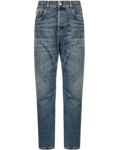 Eleventy Mid-rise Cotton Jeans - Blue