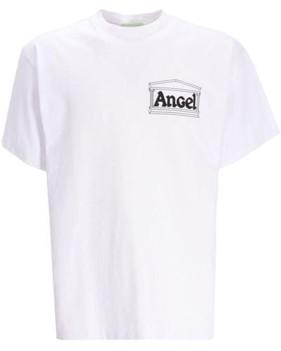 Aries T-shirt en coton Angel à manches courtes - Blanc