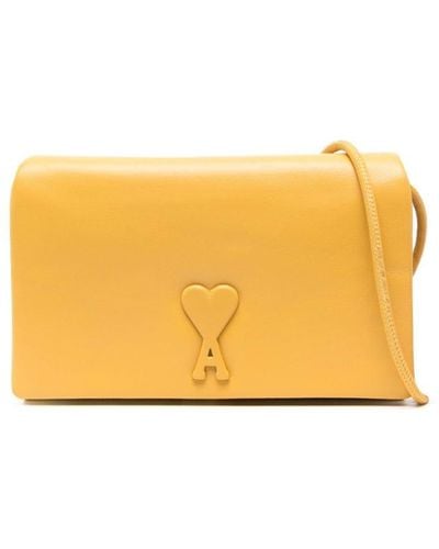 Ami Paris Voulez-vous Crossbody Bag - Yellow