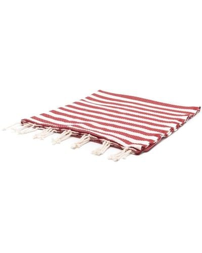 Mc2 Saint Barth Classic Striped Beach Towel - Pink