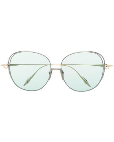 Dita Eyewear Arohz Oversize Round-frame Sunglasses - Blue