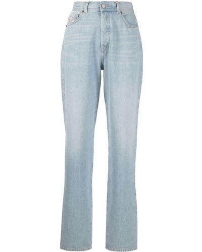 DIESEL Pantalones de talle alto 1956 - Azul