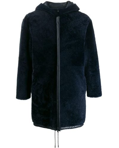 Liska Reversible Hooded Coat - Blue