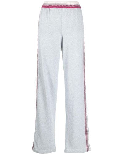 Barrie Cashmere Track Pants - Blue