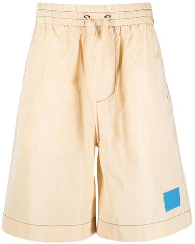 Sunnei Wide-leg Drawstring Shorts - Natural
