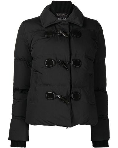 Gucci Duffle-coat à design matelassé - Noir