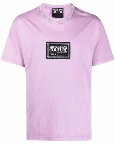 Versace ロゴパッチ Tシャツ - ピンク