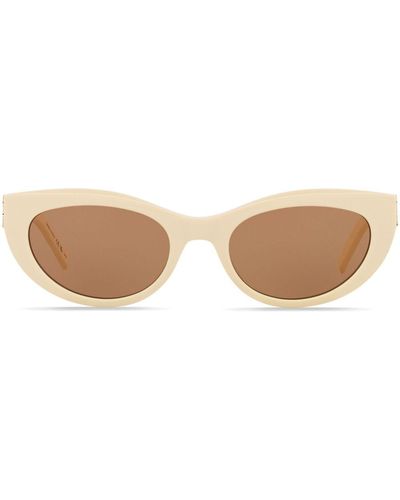 Saint Laurent Lunettes de soleil à monture papillon - Neutre