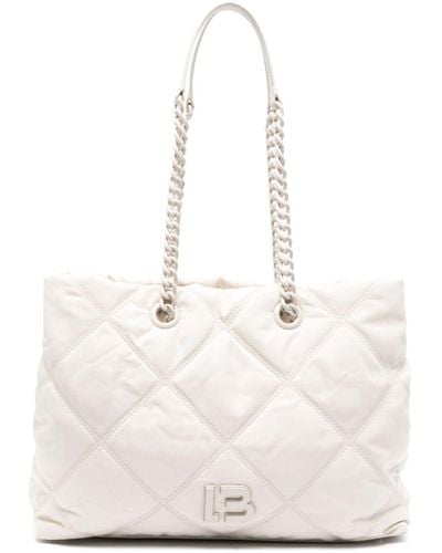 Bimba Y Lola Grand sac porté épaule à design matelassé - Blanc