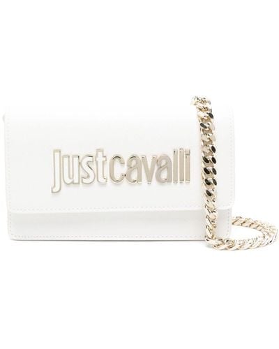 Just Cavalli Logo-lettering Shoulder Strap - White