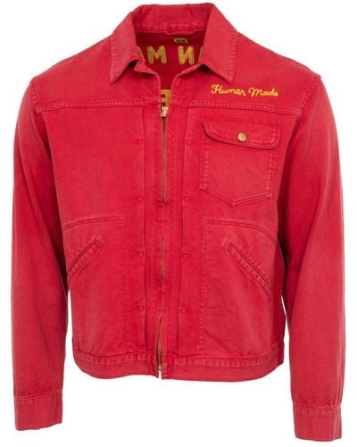 Human Made Work Zip-up Shirt Jacket - Red