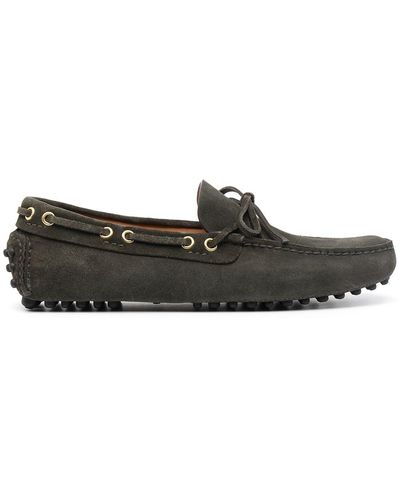 Car Shoe Loafers Met Strikdetail - Zwart