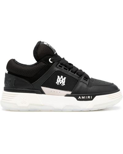 Amiri Ma-1 Chunky-sole Leather Low-top Sneakers - Black