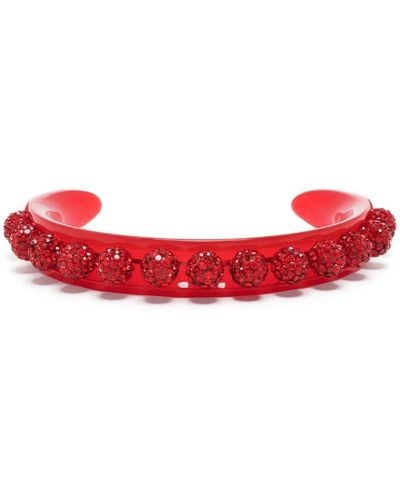 Aquazzura Disco Darling Gemstones Bracelet - Red