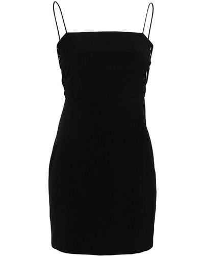 Patrizia Pepe Zipped Mini Dress - Black