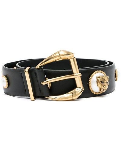 Black Roberto Cavalli Belts for Women | Lyst