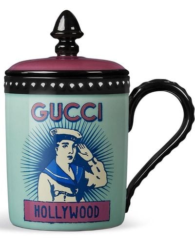 Gucci Tazza con stampa Sailor - Blu