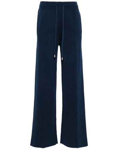 Pinko Gardenia High-waist Wide-leg Pants - Blue