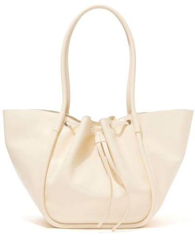 Proenza Schouler Large Ruched Tote Bag - White