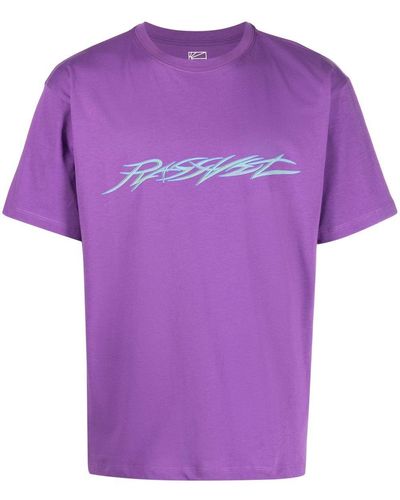 Rassvet (PACCBET) T-Shirt mit grafischem Print - Lila