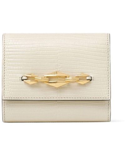 Jimmy Choo Marinda Chain-detailing Leather Wallet - White