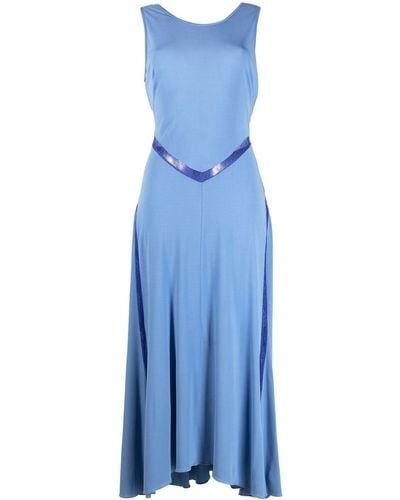 Koche Lace-trim Sleeveless Maxi Dress - Blue