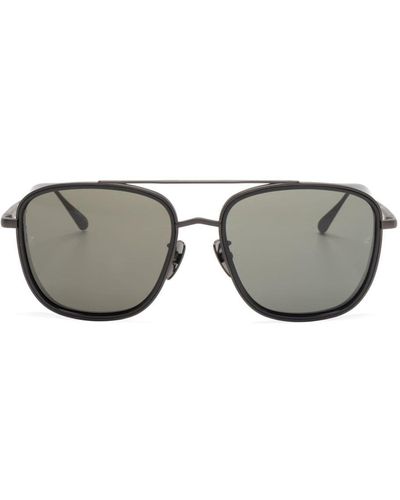 Linda Farrow Enzo Square-frame Sunglasses - Grey