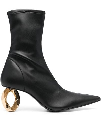 JW Anderson 70mm Sculpted-heel Ankle Boots - Black