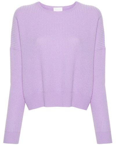 Allude Long-sleeve Cashmere Jumper - Purple