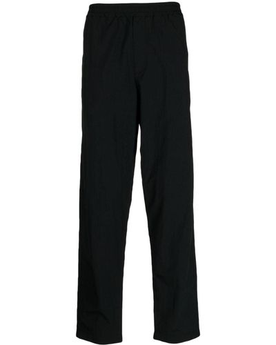 Maison Kitsuné Pantalon droit à patch Fox - Noir