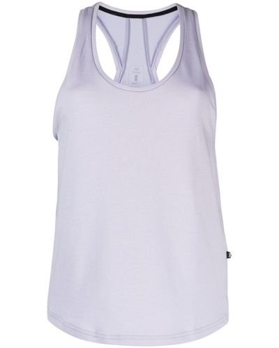 On Shoes Round-neck Racerback Tank Top - White