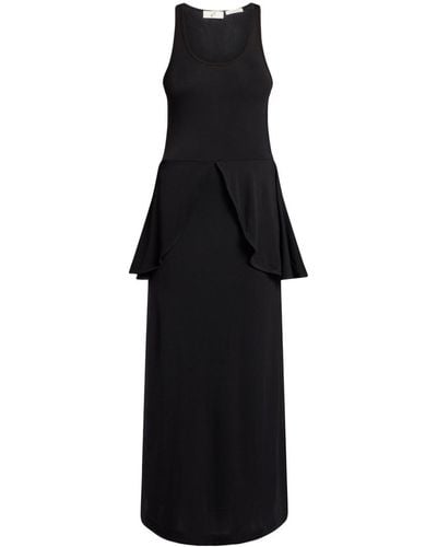 BITE STUDIOS Petal Ruffled Maxi Dress - Black