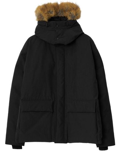 Burberry Hooded Down Parka - Black