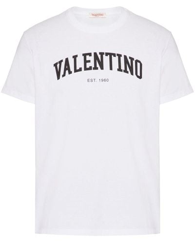 Valentino Garavani Camiseta con logo estampado - Blanco