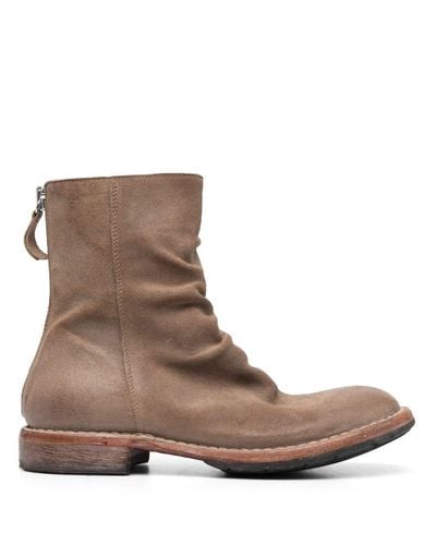 Moma Tronchetto Suede Ankle Boots - Brown
