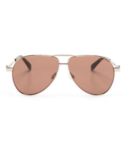 Off-White c/o Virgil Abloh Ruston Pilot-frame Sunglasses - Pink