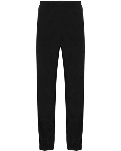 MSGM Ripstop-texture Tapered-leg Track Trousers - Black