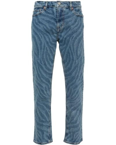 PS by Paul Smith Zebra Straight-leg Jeans - Blue