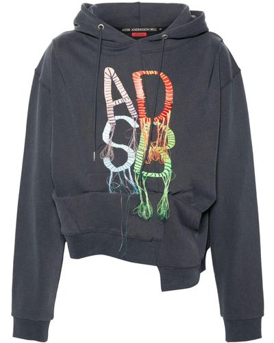 ANDERSSON BELL Rework Adsb Cotton Hoodie - Gray