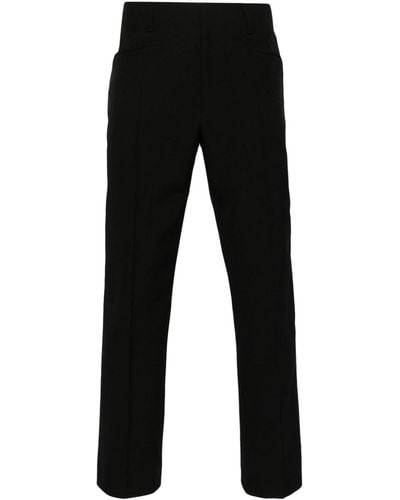 Dries Van Noten Mid-rise Pocket-detailed Pants - Black