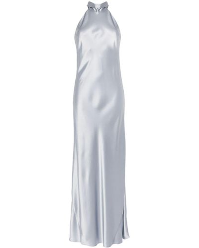 Galvan London Sienna Long Dress - White