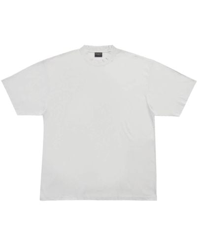 Balenciaga Crew Neck Short-sleeve T-shirt - White