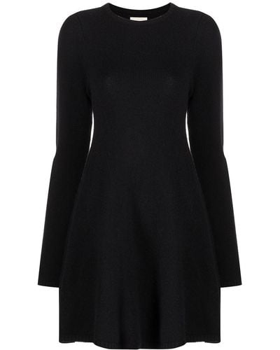 Khaite The Fleurine Cashmere Minidress - Black