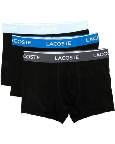 Lacoste Logo-waistband Boxer 3-pack - Black